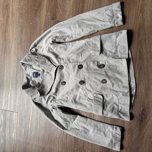 GAP Light Gray Double-Breasted Jacket